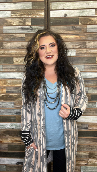 Take Some Time Charcoal Cardigan