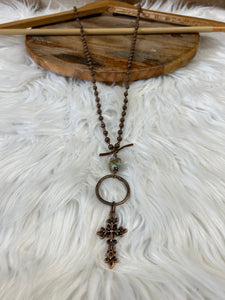 The See It All Copper Cross Necklace