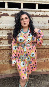 The Bright Day Western Dress Cardigan