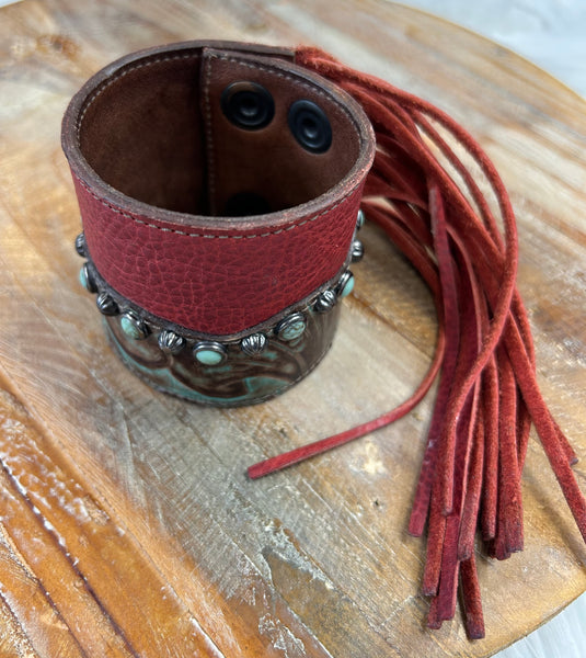The Red Fringe Bracelet