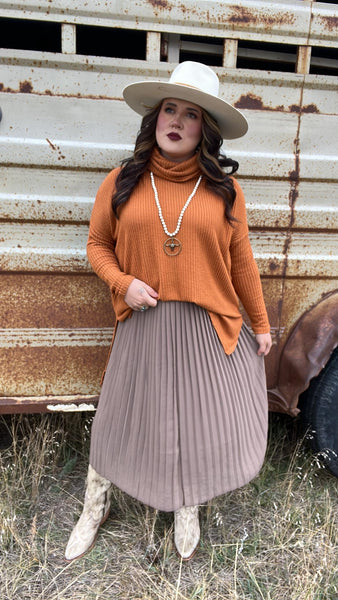 The We Will See Almond Sweater Top