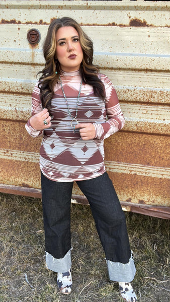 The Geo Print Mesh Top