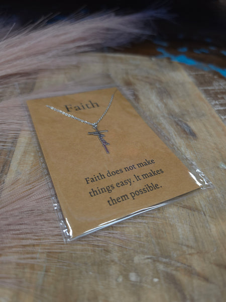 The Faith Cross Waterproof Necklace