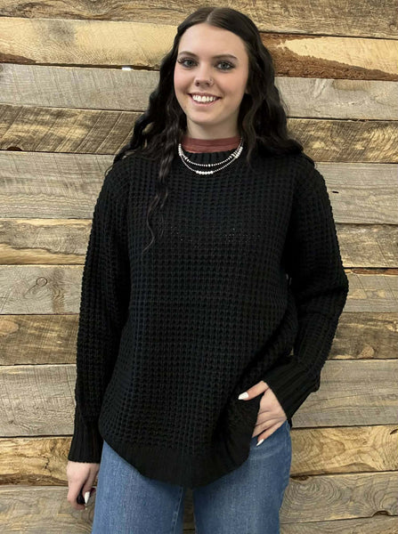The Come Here Black Sweater