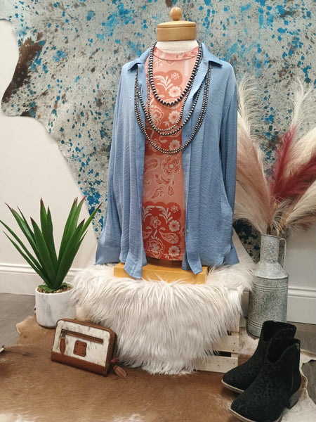 The Who Knows Look Denim Look Top