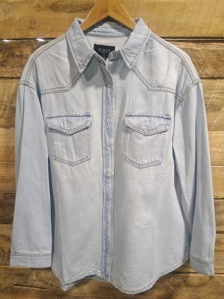 The Take A Stand Relaxed Fit Denim Top Jacket