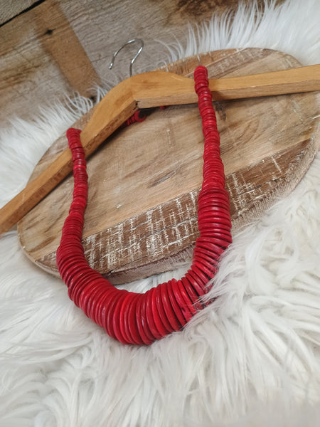 The Round Red Necklace