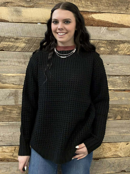 The Come Here Black Sweater