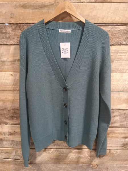 The Way There Button Up Ash Jade Sweater
