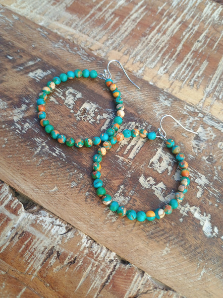 The Short Way Around Faux Navajo Pearl Multi Earrings