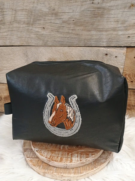 The Black Pack Mule Traveler Pouch Bag