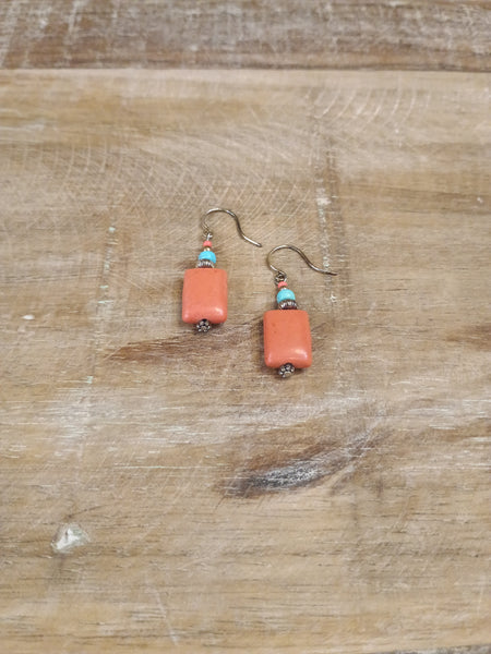 The Real Time Coral Earrings
