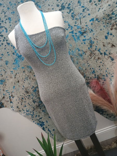 The Perfect Day Out Silver Dress