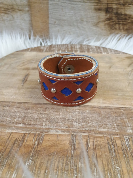 The Start For Studs Leather Bracelet