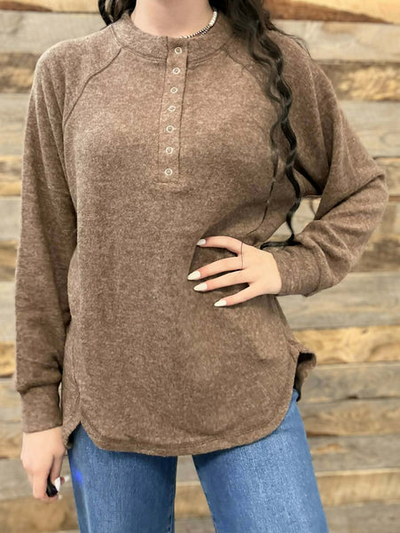 The Stop It Here Brown Sweater