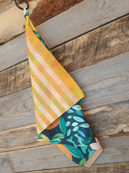 The Orange and Stipes Towel