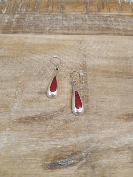 The Cry Over This Red Teardrop Earrings