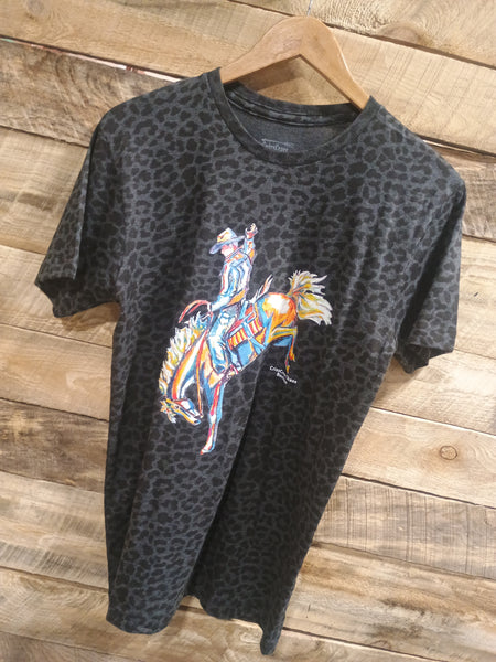 The CrissCross Chaos Bronc Leopard Tee