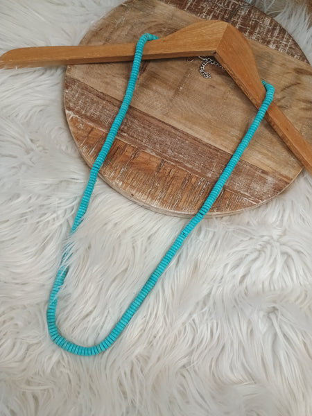 The True Start Long Turquoise Necklace