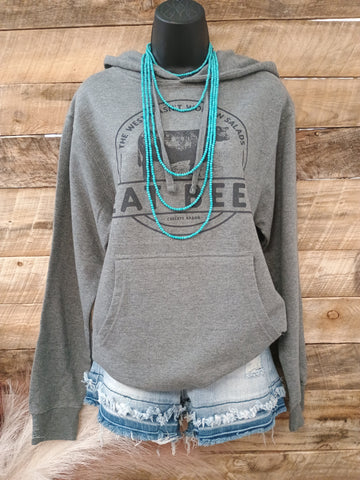 The Eat Beef Grey Hoodie Sweatshirt