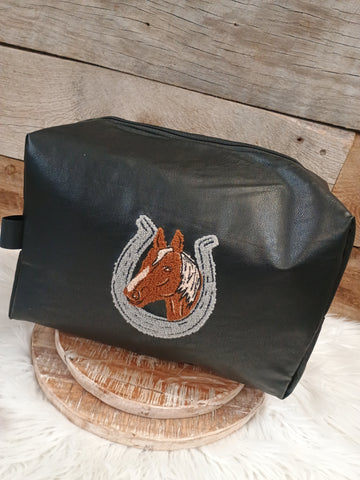 The Black Pack Mule Traveler Pouch Bag