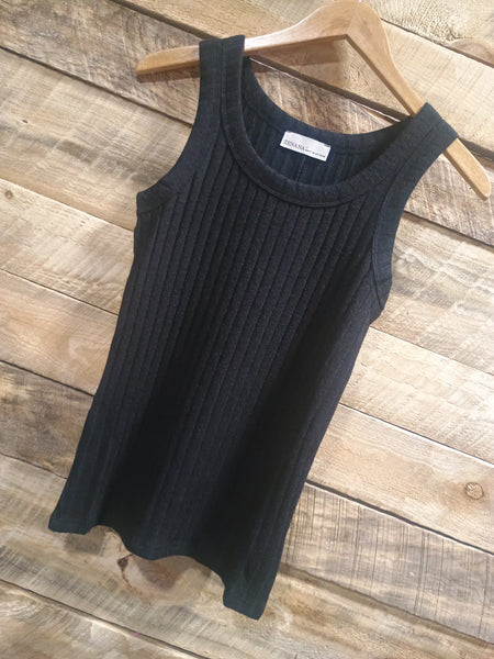 The Talk To Us Black Tank Top