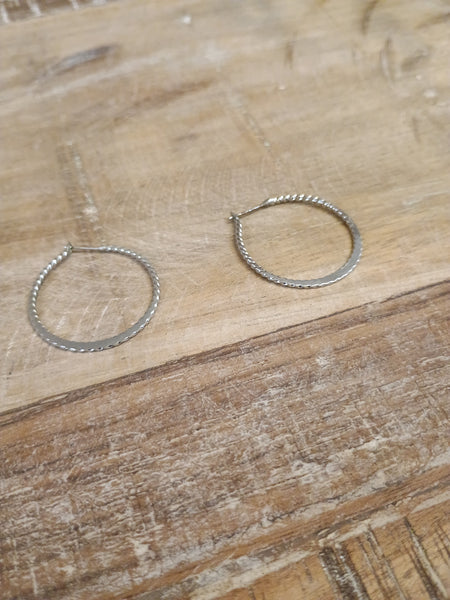 The Simple Silver Hoops