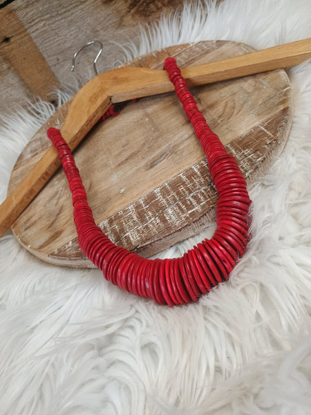 The Round Red Necklace