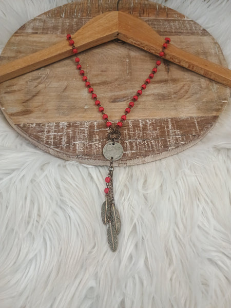 The Come Here Red Nickel Necklace