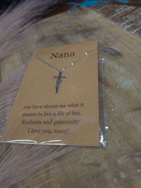 The Nana Cross Waterproof Necklace