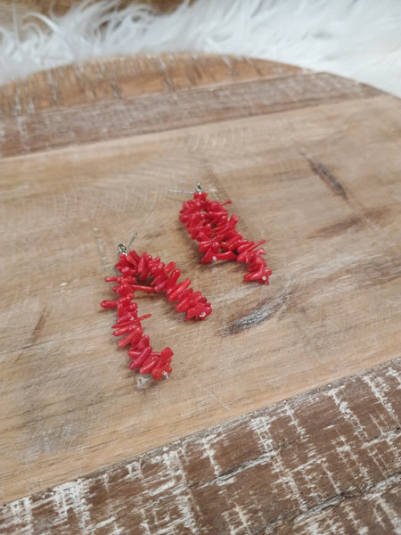 The Pieces Of This Red Earrings