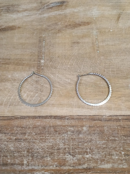 The Simple Silver Hoops
