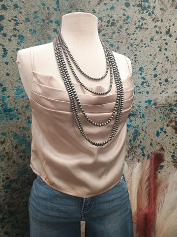 The Short Day Taupe Top