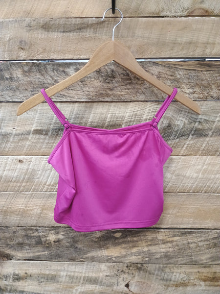 The Fuchsia Crop Tank Top