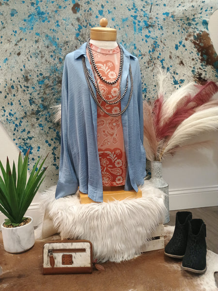 The Who Knows Look Denim Look Top