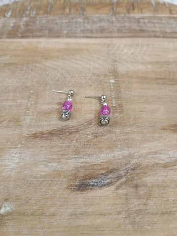 The Show Me The Way Pink Crystal Earrings