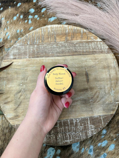 The Medium Coffee and Amber and Sandalwood Body Blend Tallow
