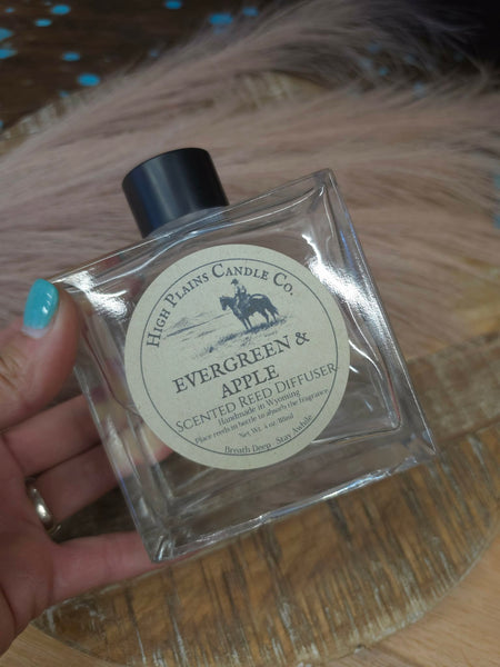 The Evergreen and Apple Scented Reed Diffuser