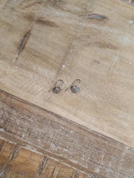 The Silver Heart Earrings