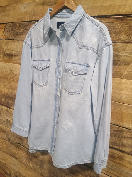 The Take A Stand Relaxed Fit Denim Top Jacket