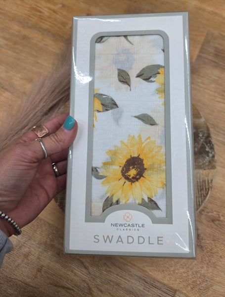The Sunflower Farm Bamboo Swaddle