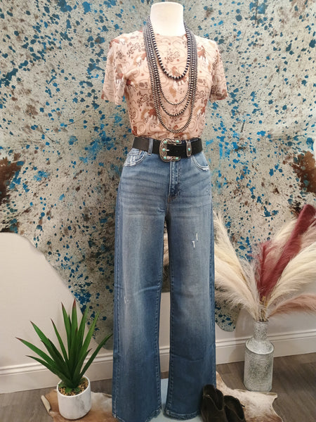 The Lasso Cowboy Mesh Short Sleeve Top