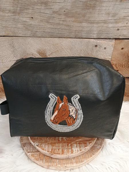 The Black Pack Mule Traveler Pouch Bag