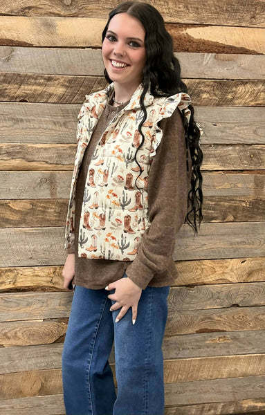 The Stop It Here Brown Sweater