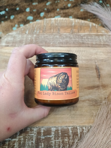 Coffee, Amber and Sandalwood Premium Body Blend Whipped Bison Tallow