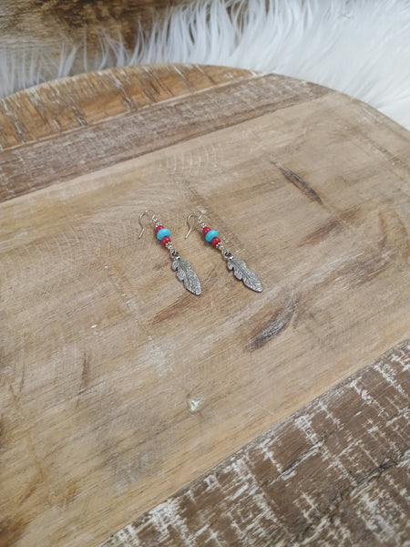 The Real Time Feather Earrings