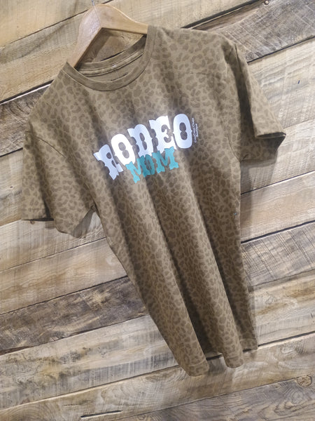The Rodeo Mom Leopard Brown Tee