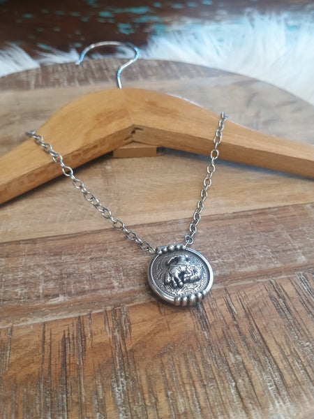 The Bronc Silver Necklace