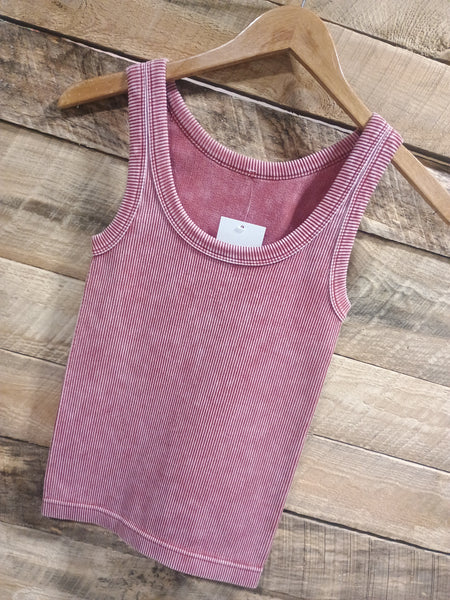 The Talk To Me Rust Tank Top