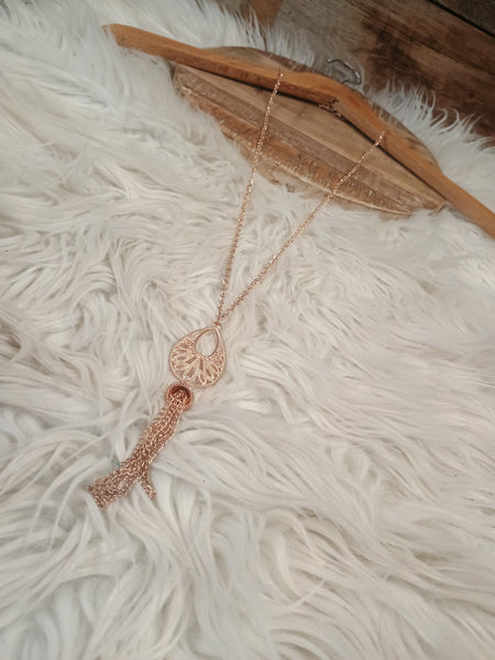 The Way It Is Rose Gold Necklace